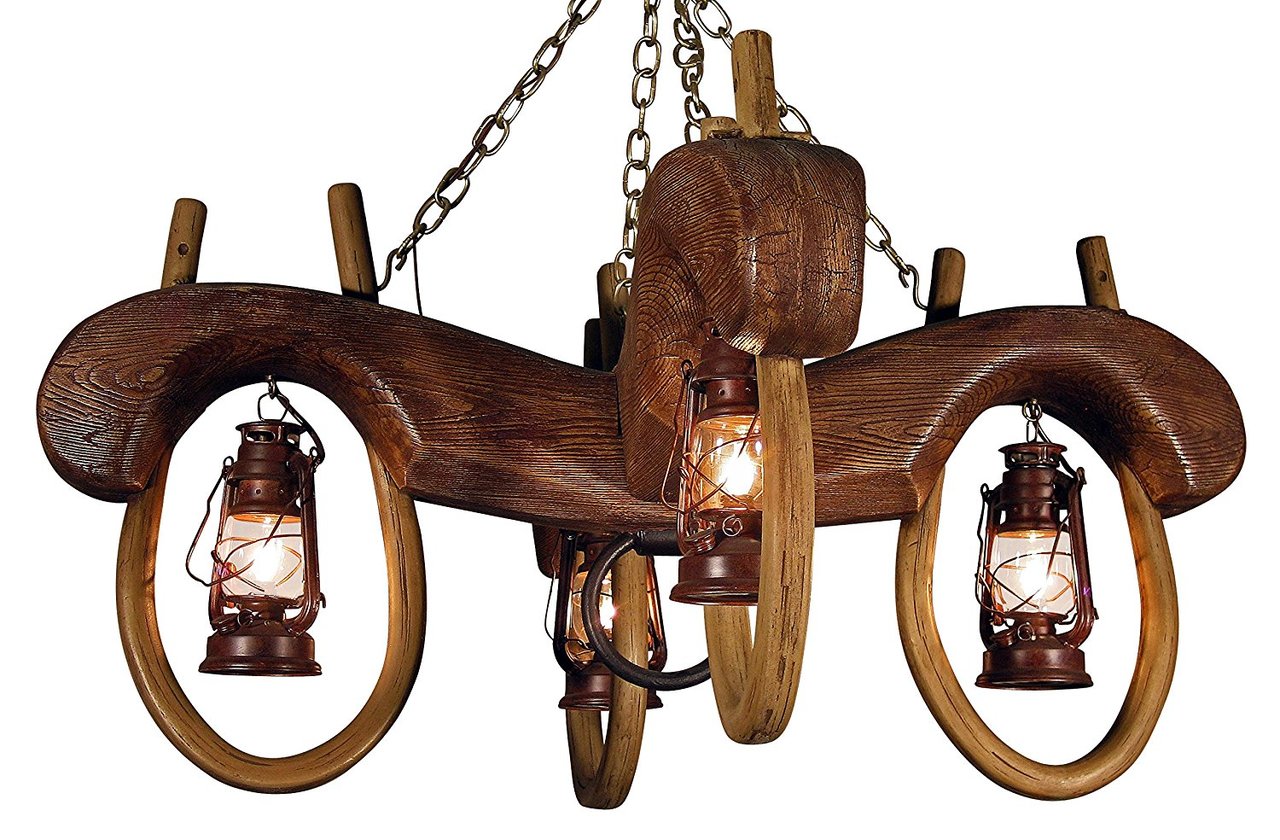 Rustic OX YOKE CHANDELIER
