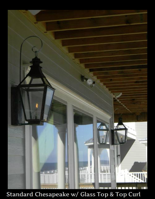 St. James Chesapeake Copper Lantern With Top Curl