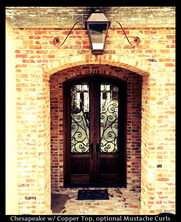 St. James Chesapeake Copper Lantern With Top Curl
