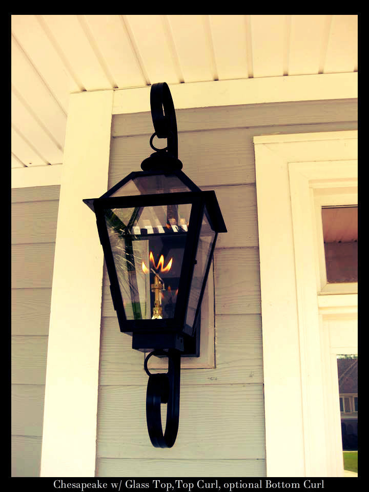 St. James Chesapeake Copper Lantern With Top Curl