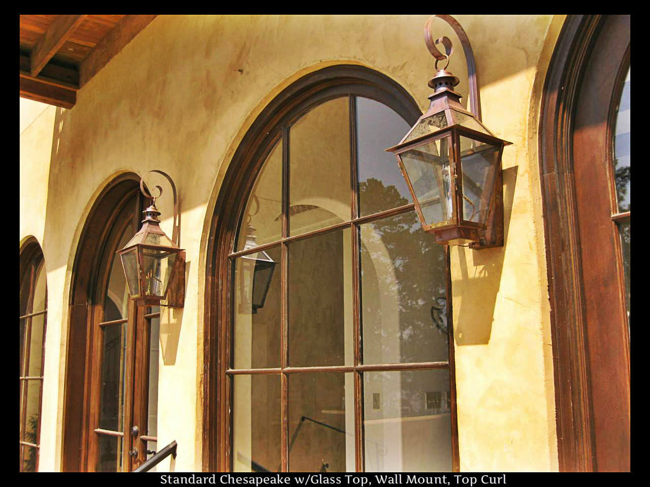 St. James Chesapeake Copper Lantern With Top Curl