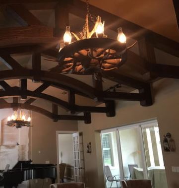 WAGON WHEEL CHANDELIER
