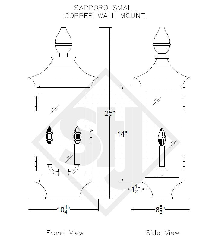 St. James Sapporo Copper Lantern Custom Design