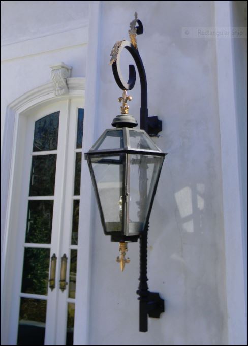 St. James New Orleans Steel Lantern Custom Design