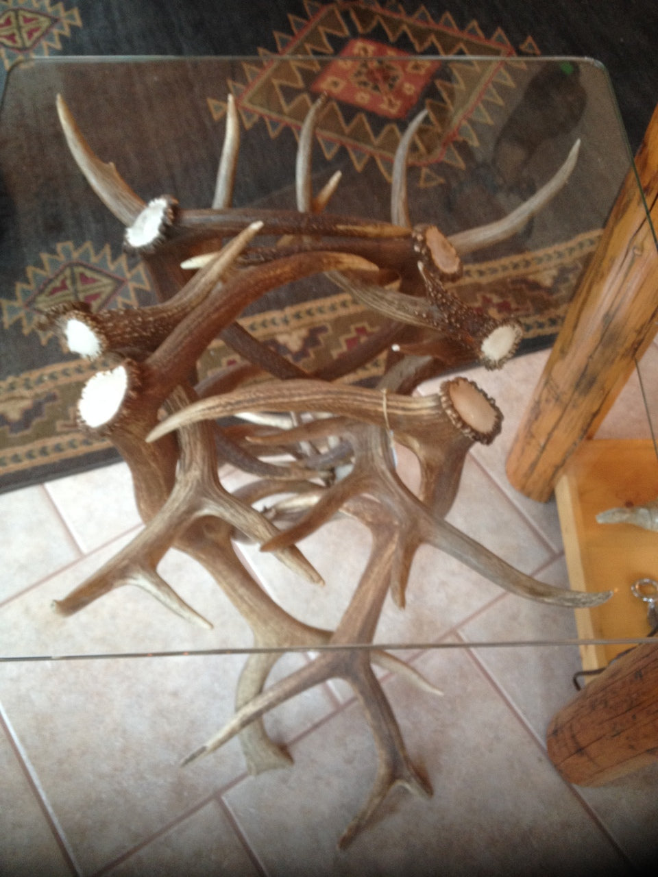 Elk & Deer Antler Table