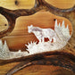 Mountain Lion Antler Carving