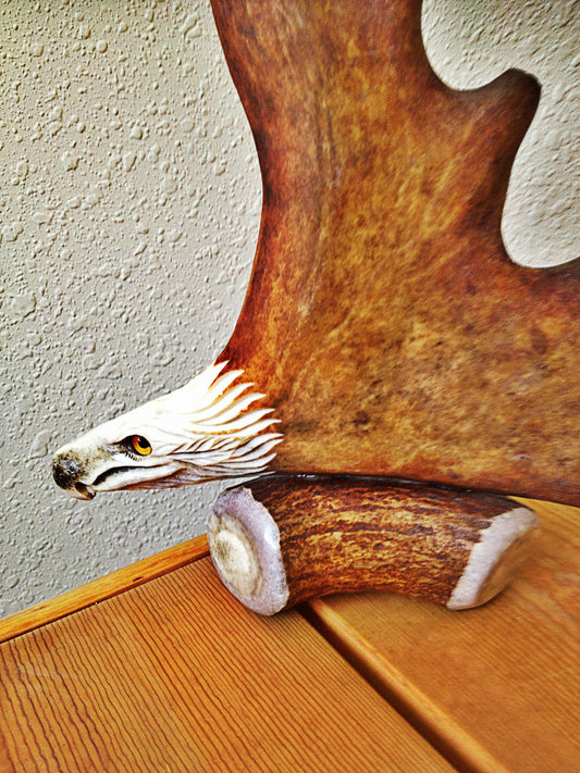 The Eagle Antler Carving