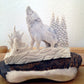 Howling Wolf Antler Carving