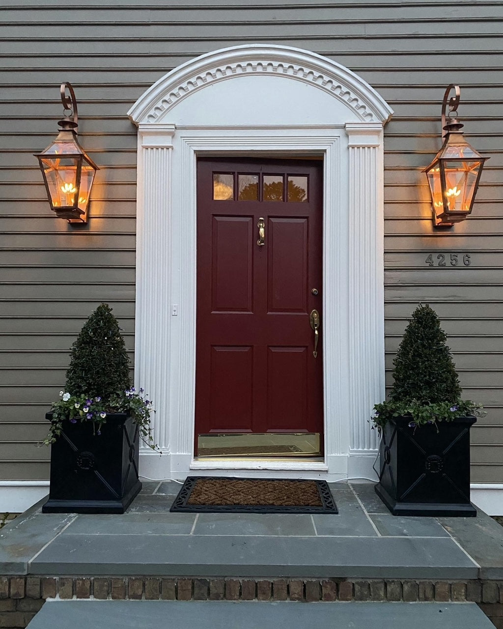 Outdoor Gas Electric Copper Lantern Kitchen Island Pendant Ceiling Light Fixture Chandelier Entryway Patio Light