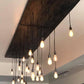Wood Chandelier Hanging Pendant Bulb Lighting