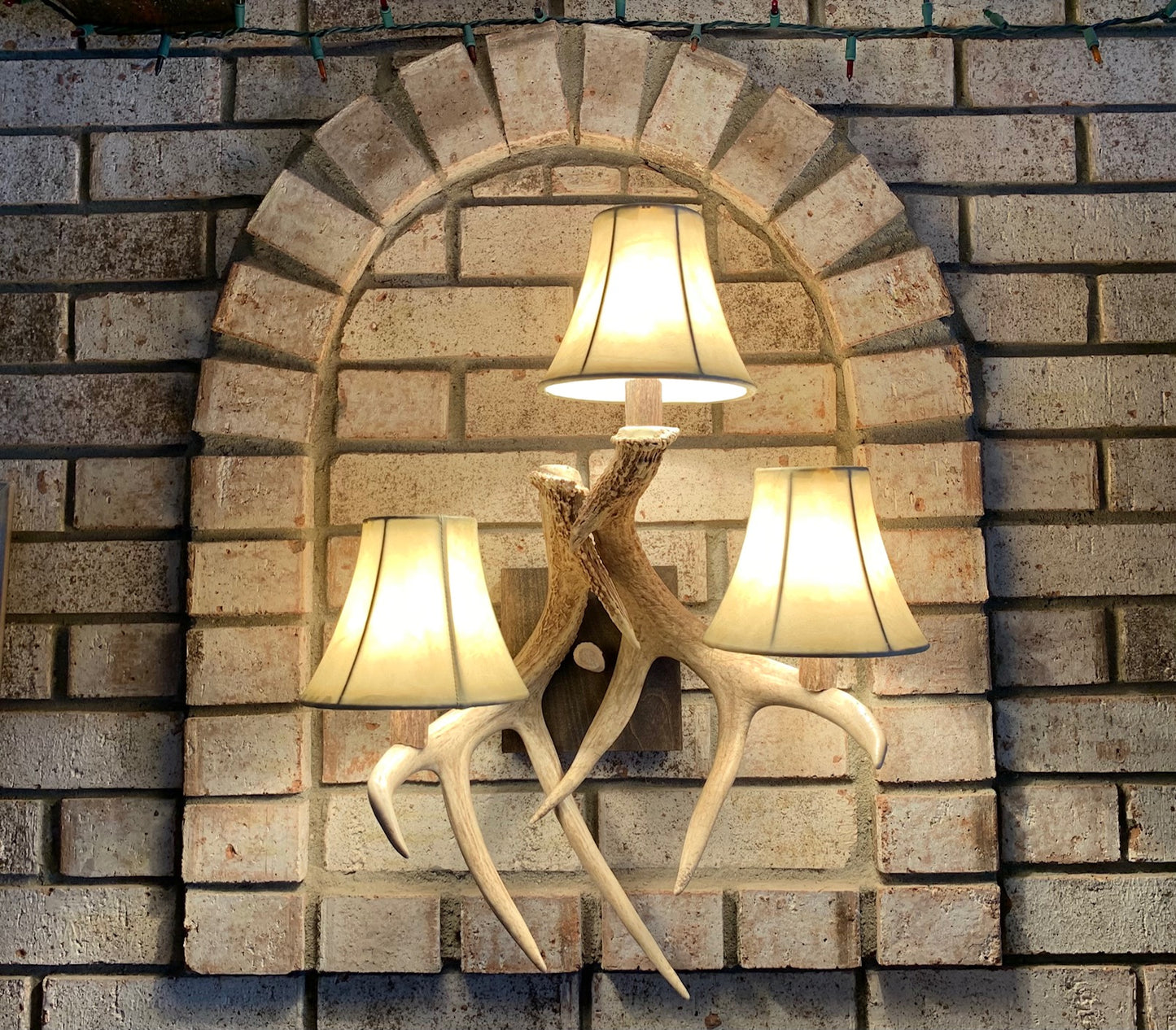 Old Henry Deer Antler Wall Sconce