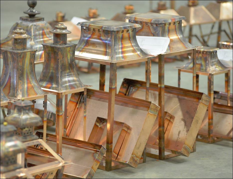 St. James Taos Copper Lantern Custom Design