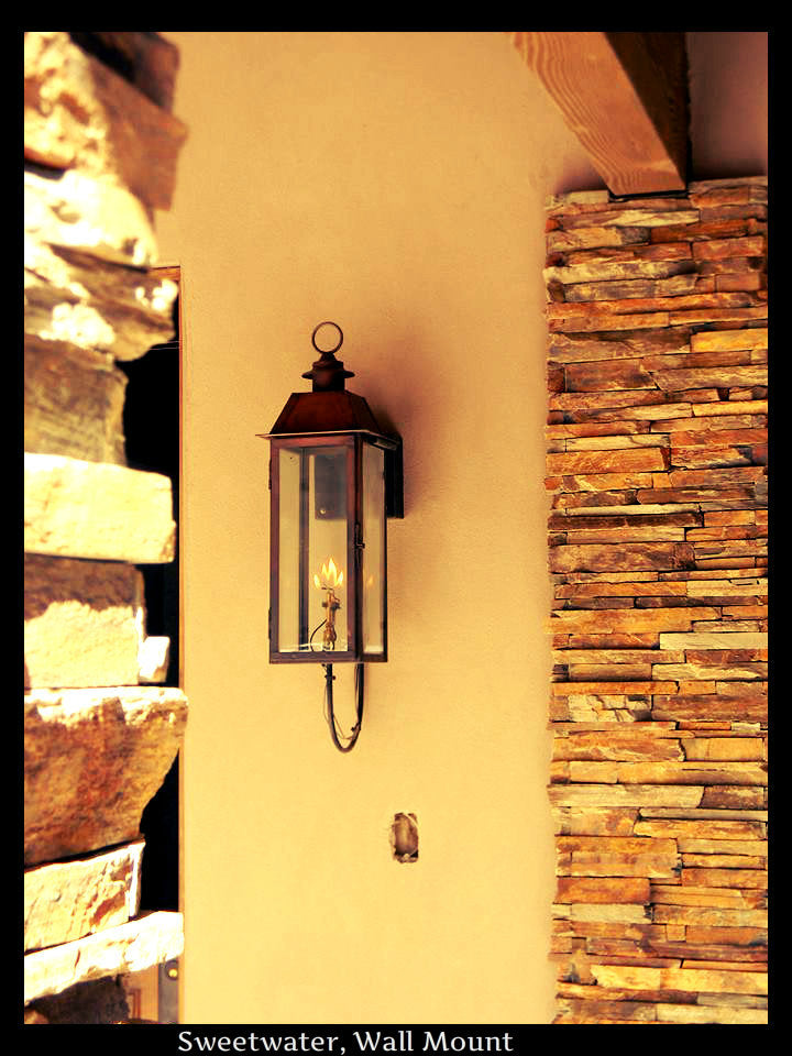 St. James Sweetwater Copper Lantern With Top Curl