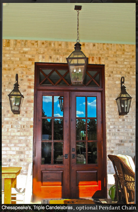 St. James Chesapeake Copper Lantern With Top Curl