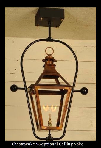 St. James Chesapeake Copper Lantern With Top Curl