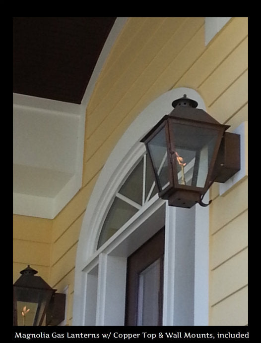 St. James Magnolia Copper Lantern Pendant Light