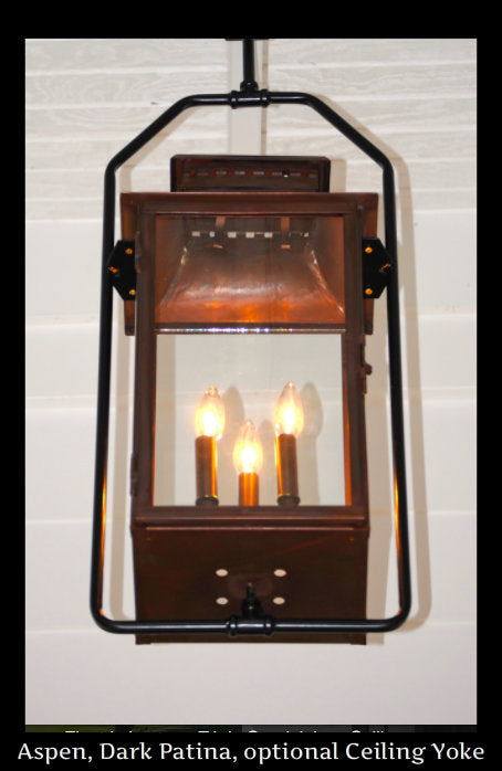 Outdoor Gas Electric Copper Lantern Kitchen Island Pendant Ceiling Light Fixture Chandelier Entryway Patio Light