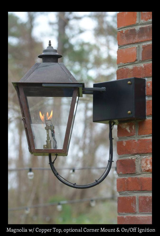 St. James Magnolia Copper Lantern Pendant Light