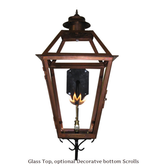 St. James Magnolia Copper Lantern Pendant Light