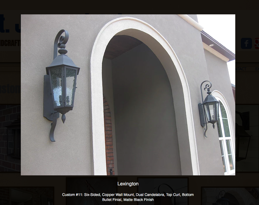 St. James Lexington Copper Lantern Custom Design