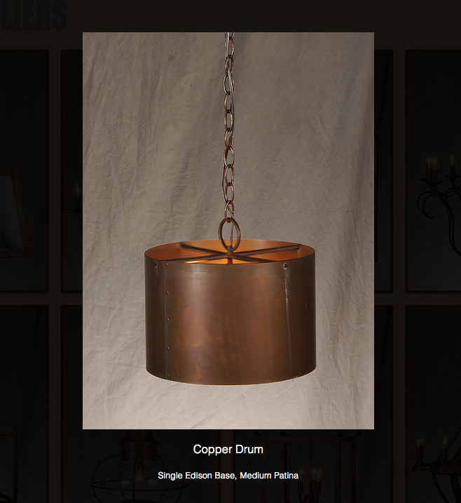 St. James Round Copper Drum Kitchen Island Pendant Light
