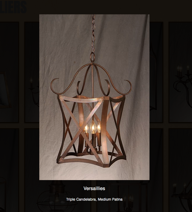 St. James Versailles Copper Chandelier