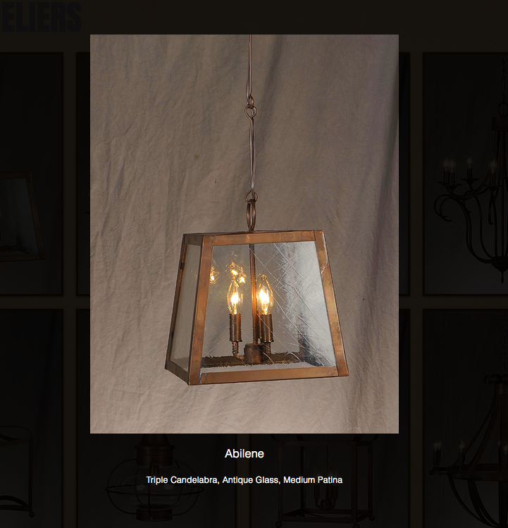 St. James Abilene Copper Chandelier