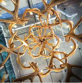 FAUX ANTLER CHANDELIER