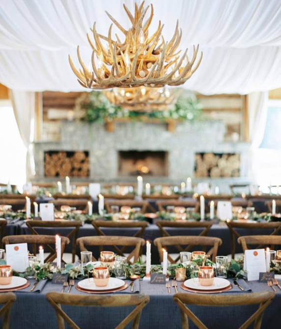 FAUX ANTLER CHANDELIER