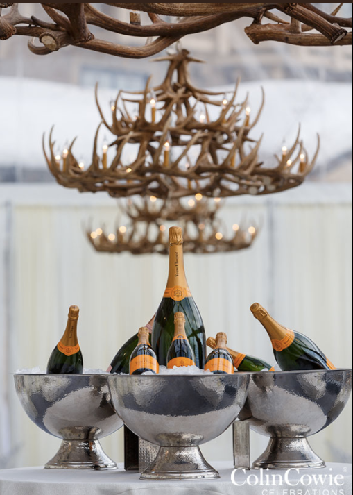 River Drive Faux Deer Antler Chandelier, 42"W x 26"T