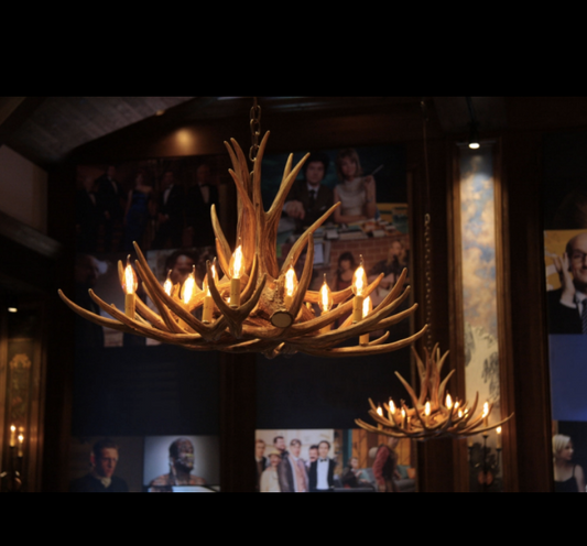 FAUX ANTLER CHANDELIER