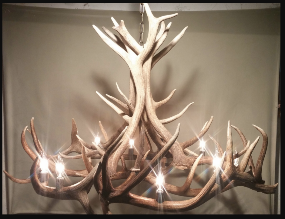 Moon River Elk Antler Chandelier