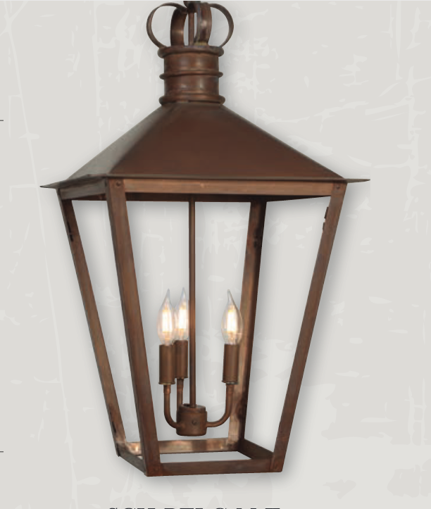 St. James Belgian Pendant Copper Chandelier