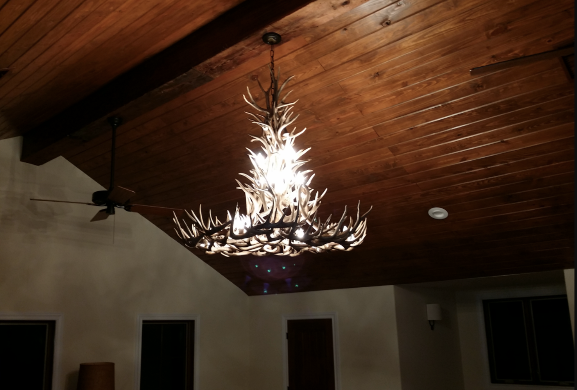 New Mexico Deer Antler Chandelier