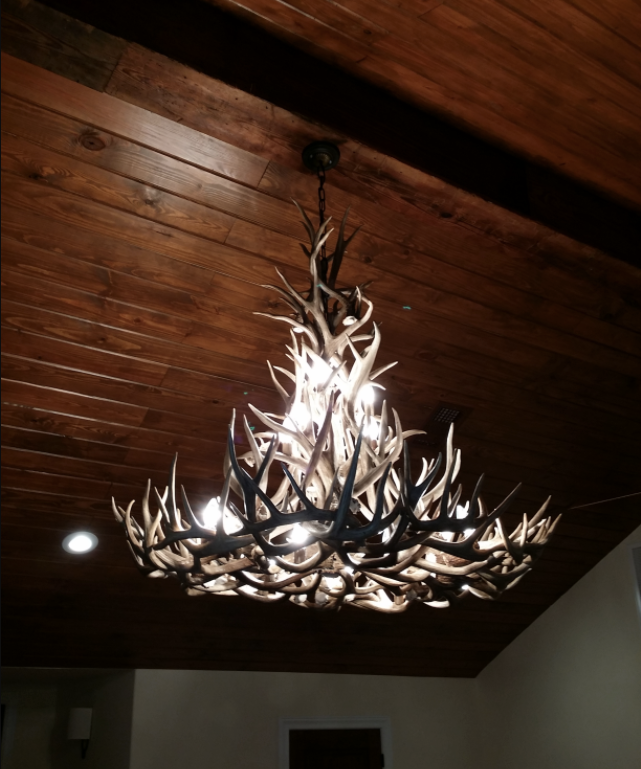 New Mexico Deer Antler Chandelier
