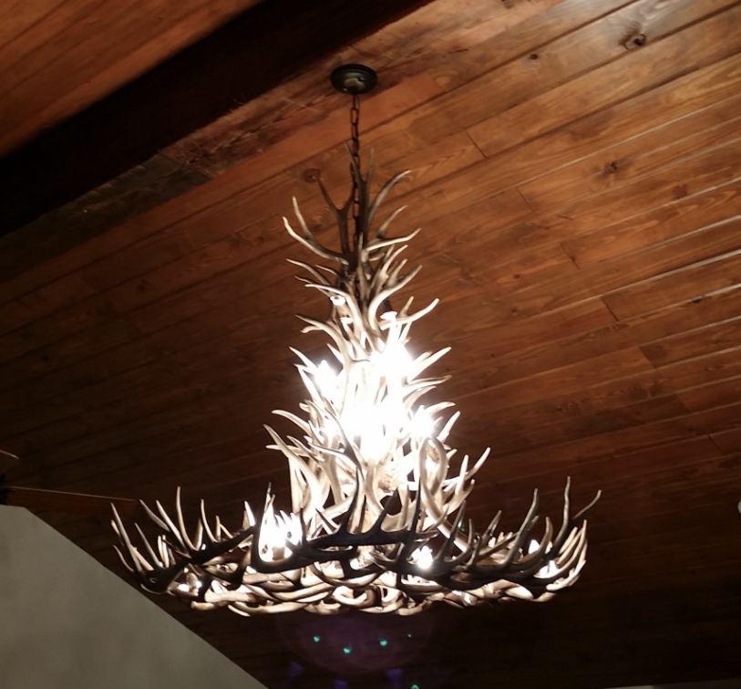 New Mexico Deer Antler Chandelier