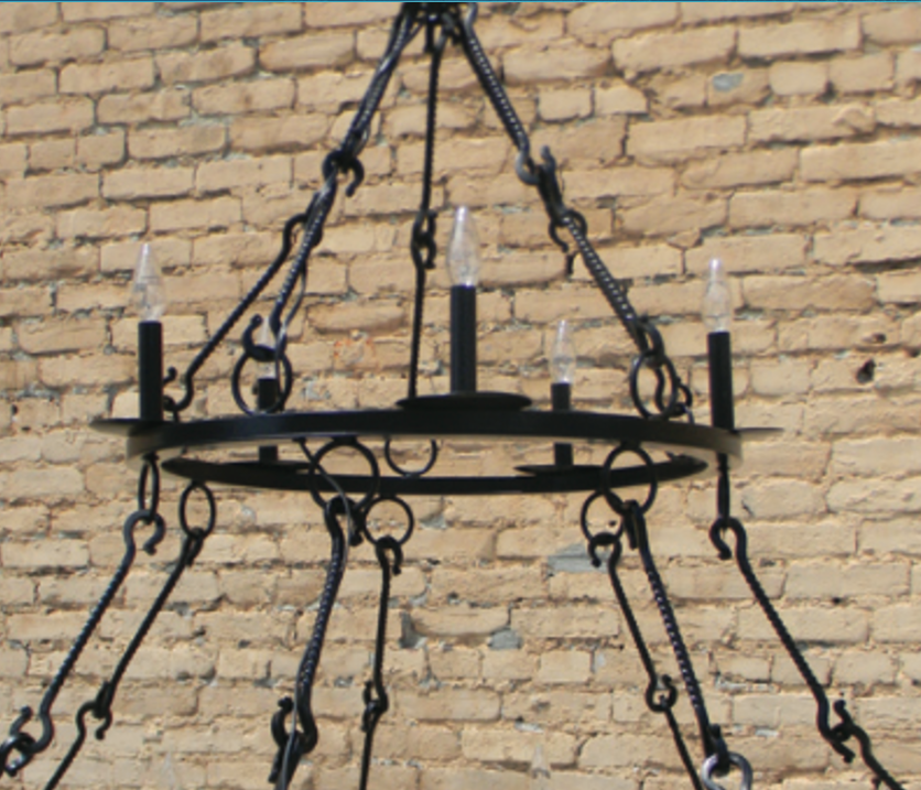 St. James King Arthur Medieval Steel Chandelier Custom Design