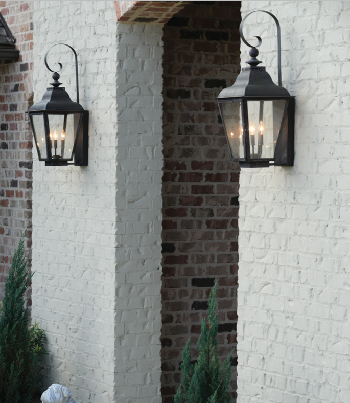 St. James Brunswick Copper Lantern With Top Curl