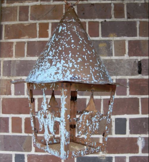 St. James Ginger Bread House Copper Lantern