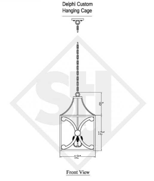 St. James Delphi Copper Light Custom Design