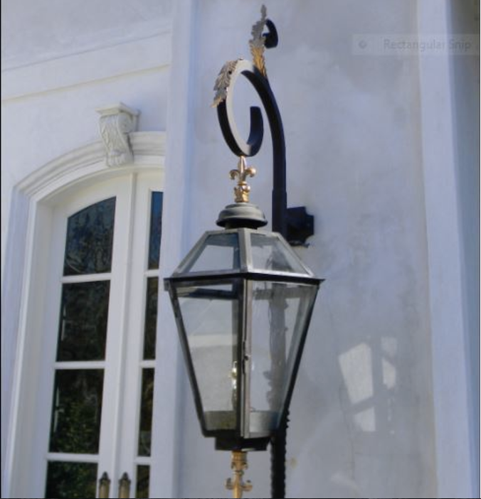 St. James New Orleans Steel Lantern Custom Design