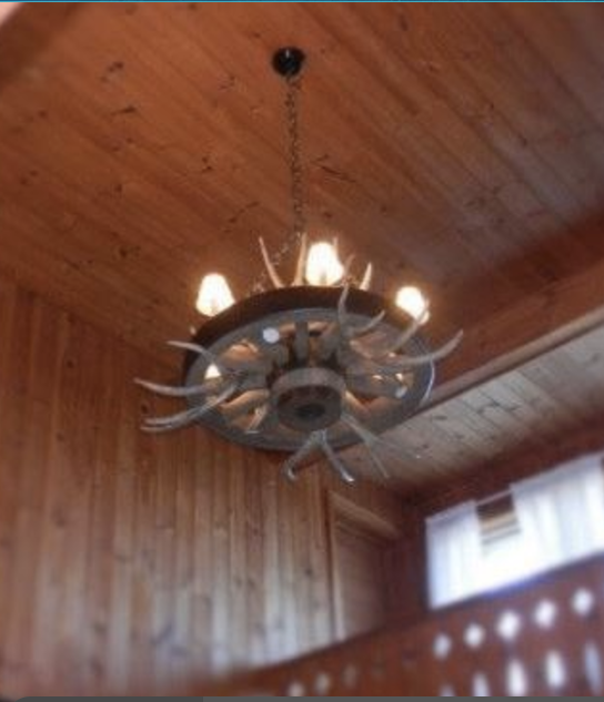 Old West Wagon Wheel Rustic Chandelier, 41"W x 23"T