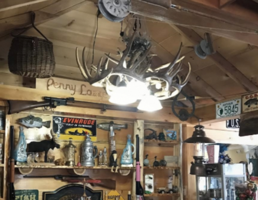FAUX ANTLER CHANDELIER