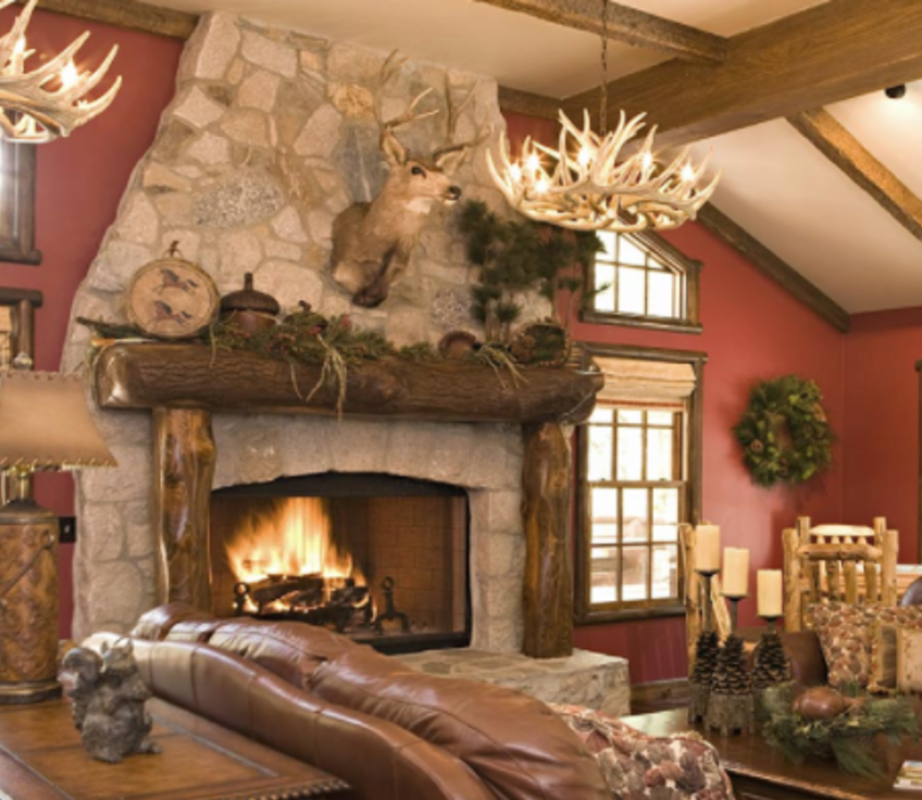 FAUX ANTLER CHANDELIER