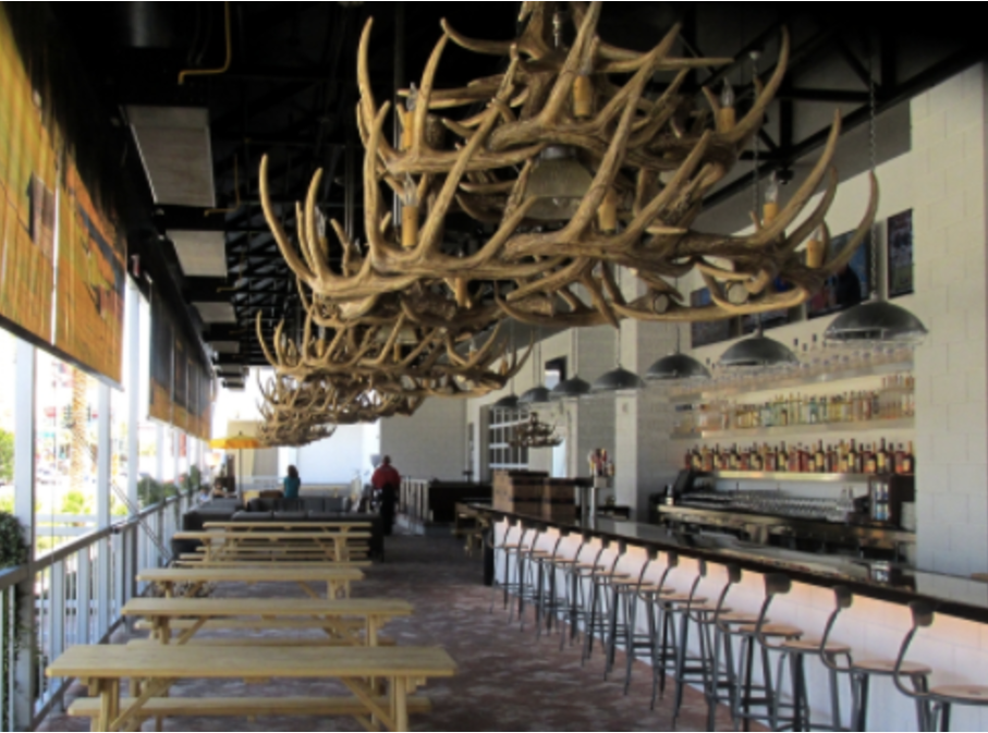 River Drive Faux Deer Antler Chandelier, 42"W x 26"T
