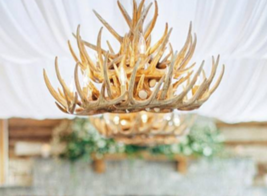 FAUX ANTLER CHANDELIER