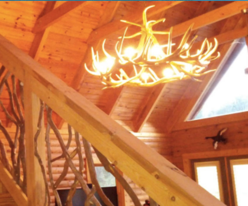 FAUX ANTLER CHANDELIER