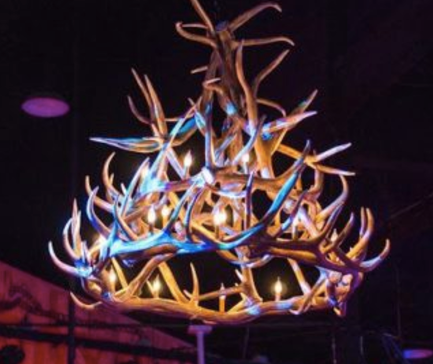 McCall Faux Elk Antler Chandelier, 60"W x 56"T