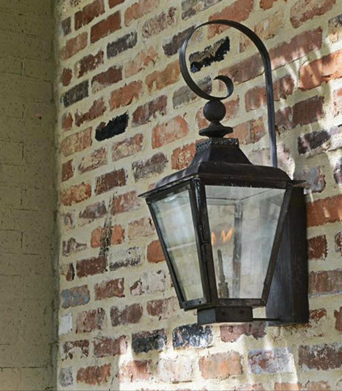 St. James Brunswick Copper Lantern With Top Curl
