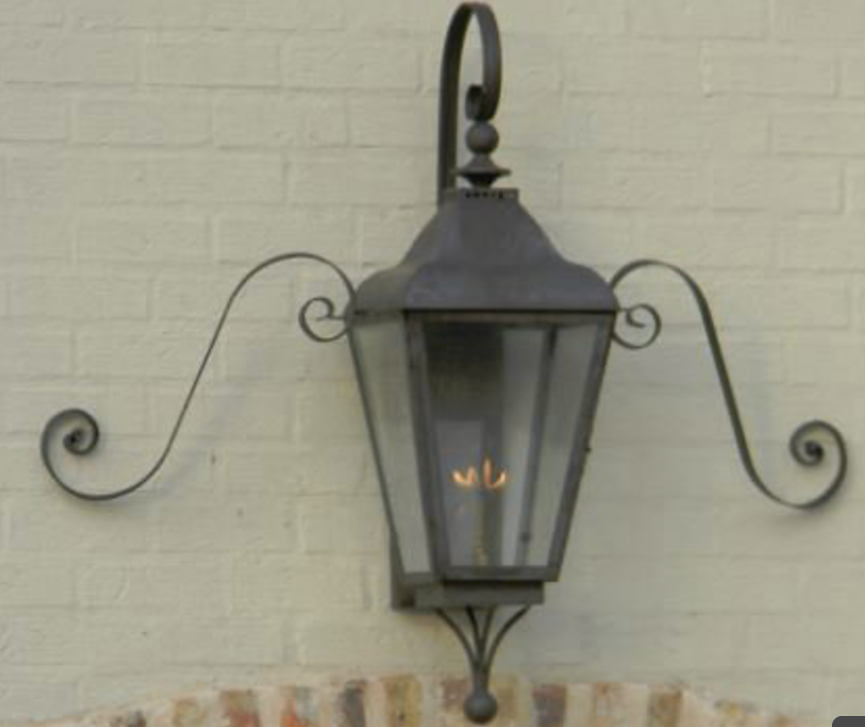 St. James Brunswick Copper Lantern With Top Curl